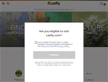 Tablet Screenshot of leafly.com